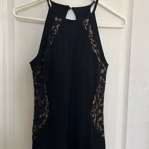 Cache long black dress